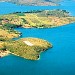 Vista aérea do Lago de Furnas